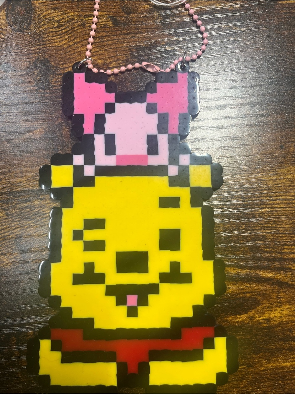 Pink & Yellow Pixel Character Kids Bag accessory